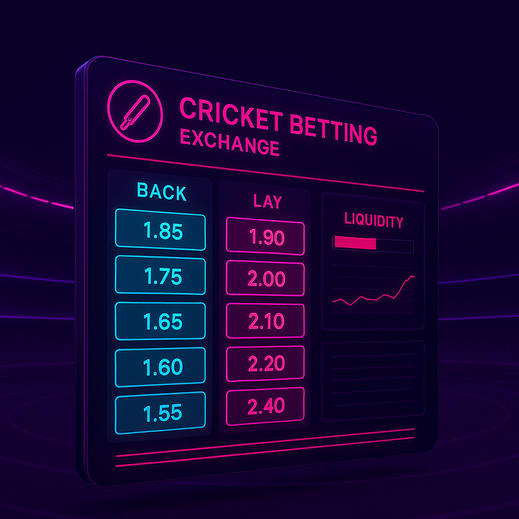 Cricbet99 back and lay exchange odds and market liquidity